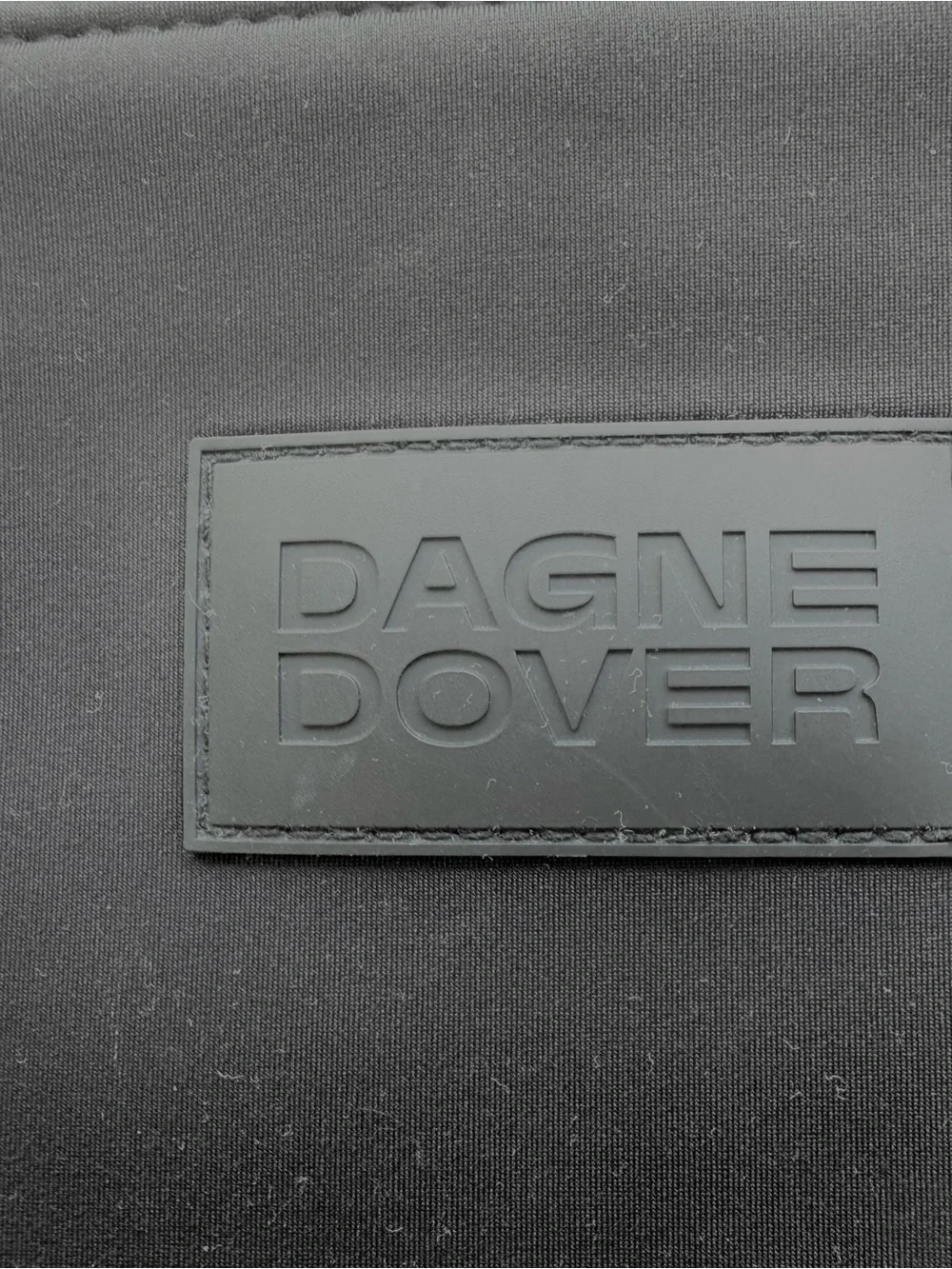 Dagne Dover Black Duffel Bag with Front Zip